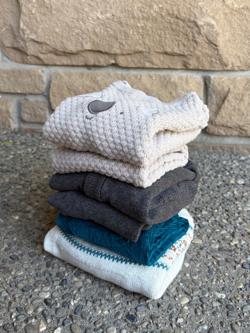 Baby Boy Sweater & Pants Matching Set - Bundle of 3